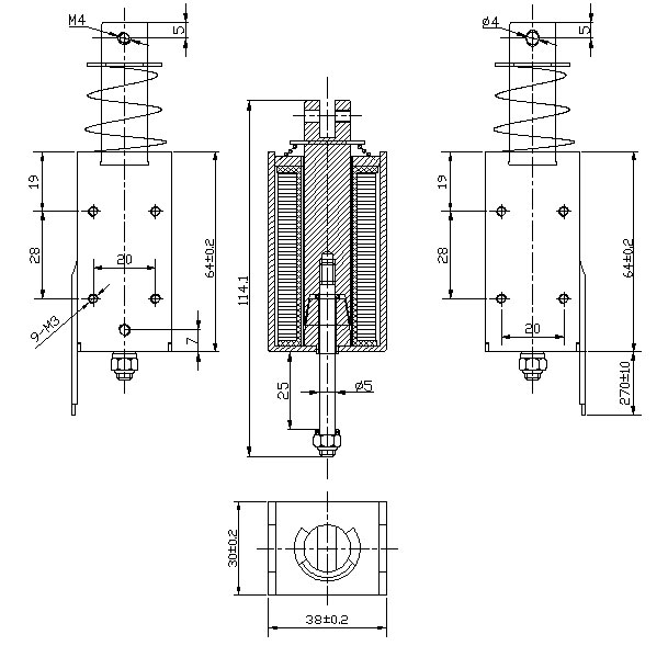 强力联系我们,大行程联系我们-尺寸图