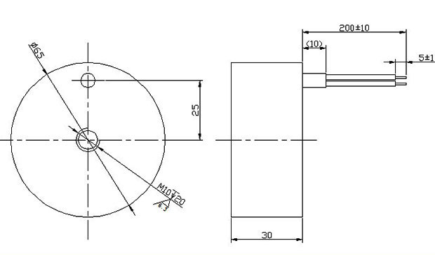 直流联系我们吸盘,圆形联系我们吸盘-尺寸图